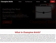 Tablet Screenshot of championbriefs.com